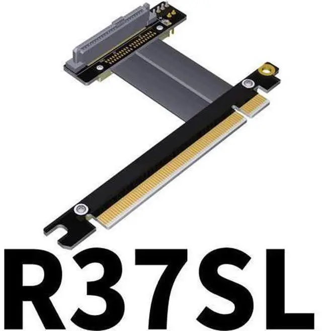 Alt view image 2 of 2 - ADT-Link PCIe X16 Male to U.2 Male Extender Adapter for U.2 NVMe SSD Gen3 SFF-8639 (5cm, R37SL)