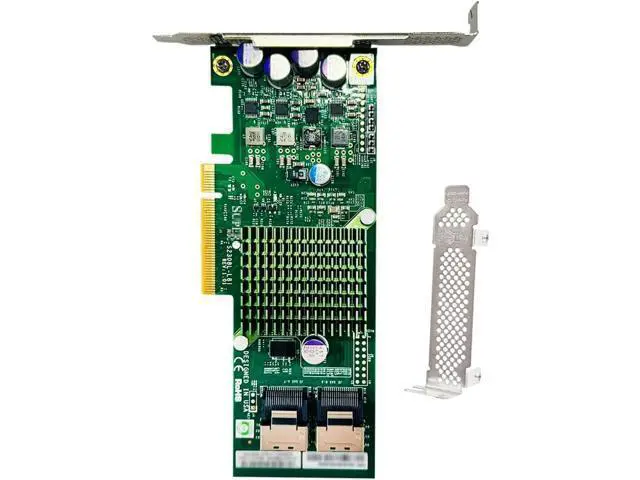 Alt view image 5 of 5 - SAS HBA Card Compatible with LSI 9207-8i IT Mode PCIe SATA Expansion Card, SAS Expander Support, 8-Port 6Gbps PCIe 3.0, HBA Controller with 2x SFF-8087 to 4x SATA Cables for ZFS TrueNAS unRAID Proxmox