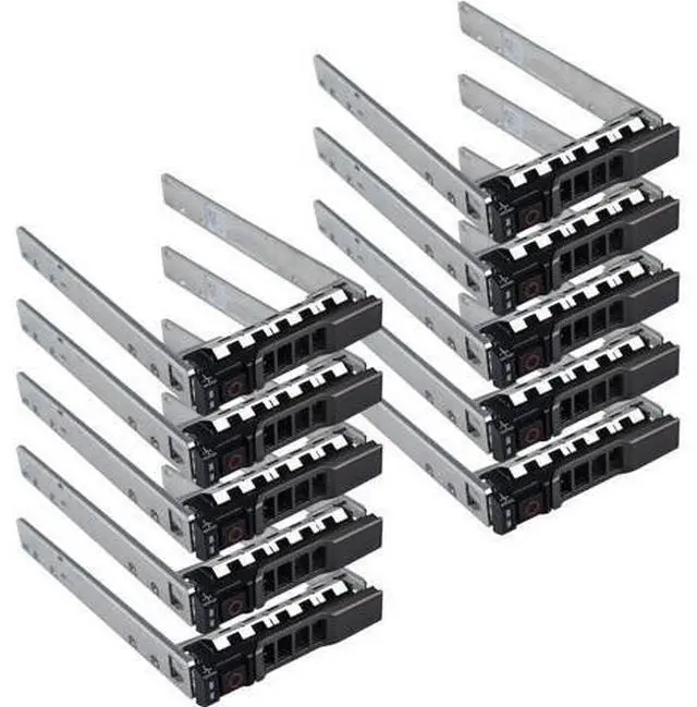 Main image of Hard Drive Tray Caddy 2.5 SSD Caddy G176J 0G176J Hard Drive Bracket Compatible with D-ELL PowerEdge 14/13/12th Generation T440 T640 R730 R730XD R630 T630 T430 R830 R930 R720 R820 R920, 10 Pack