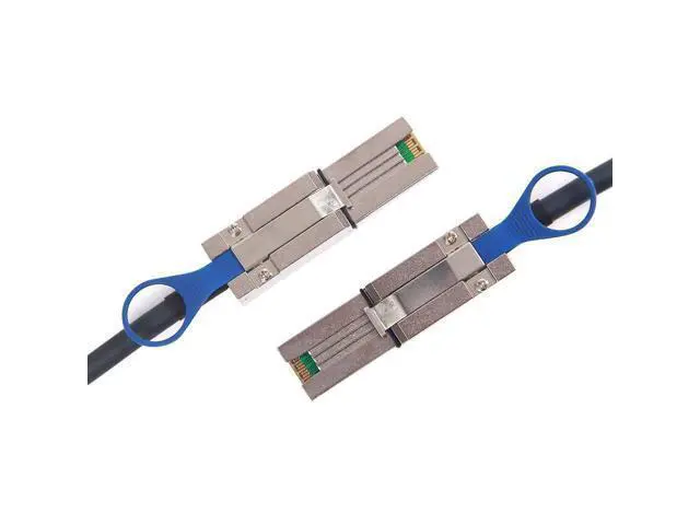 Alt view image 2 of 4 - SFF-8088 to SFF-8088 External Mini SAS HD Cable, 3G/6Gbps SAS2.0 26Pin Hybrid Cable Attached SCSI for Raid, DAS, and Servers, 100-Ohm, 5-m(16.4ft)