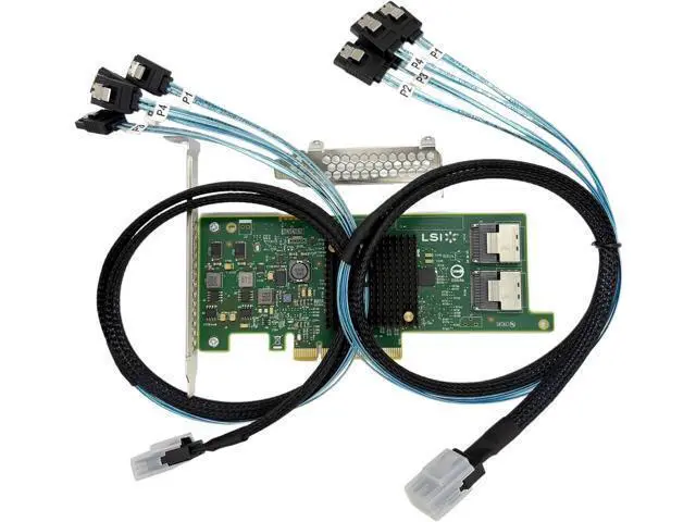 Alt view image 2 of 7 - LSI SAS2308 9207-8i HBA Card 6Gbs SAS SATA PCI-E 3.0 HBA LSI FW:P20 IT Mode Expander Card ZFS FreeNAS unRAID+ 2 * SFF-8087-4* SATA Cable