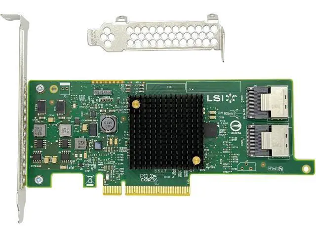 Alt view image 3 of 7 - LSI SAS2308 9207-8i HBA Card 6Gbs SAS SATA PCI-E 3.0 HBA LSI FW:P20 IT Mode Expander Card ZFS FreeNAS unRAID+ 2 * SFF-8087-4* SATA Cable