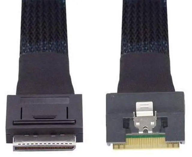 Main image of 1.64FT SlimSAS to Oculink Cable,SFF-8654 8i to SFF-8611 8i Cable for Servers, Switches, Routers, Hard Drive