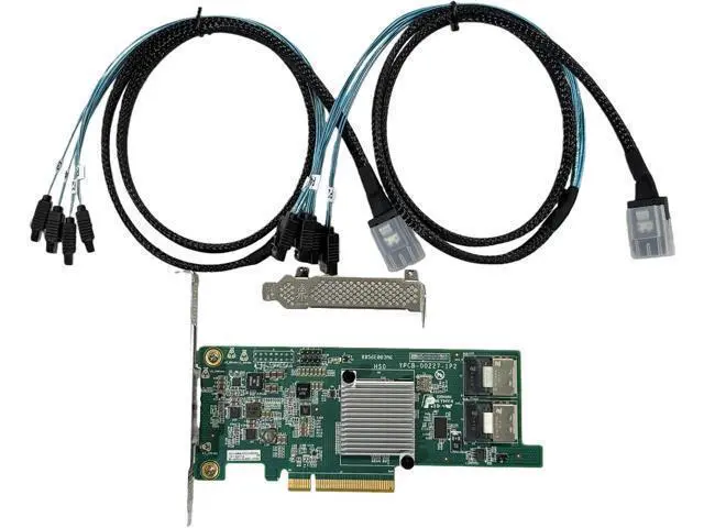 Alt view image 2 of 6 - 9207-8i SAS2308 SATA/SAS 6Gb/s PCI-E 3.0 HBA LSI FW:P20 IT Mode for ZFS FreeNAS unRAID+ 2 * 8087-SATA Cable