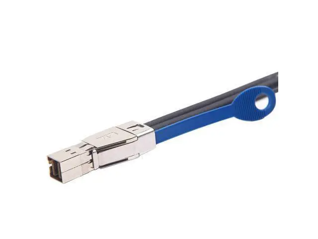 Alt view image 2 of 6 - 12G Mini SAS HD SFF-8644 to SFF-8644 Cable for NVMe Enclosure/Storage Array, SAN & JBOD Compatibility, 100-Ohm, 2-m(6.6ft), 2-Pack