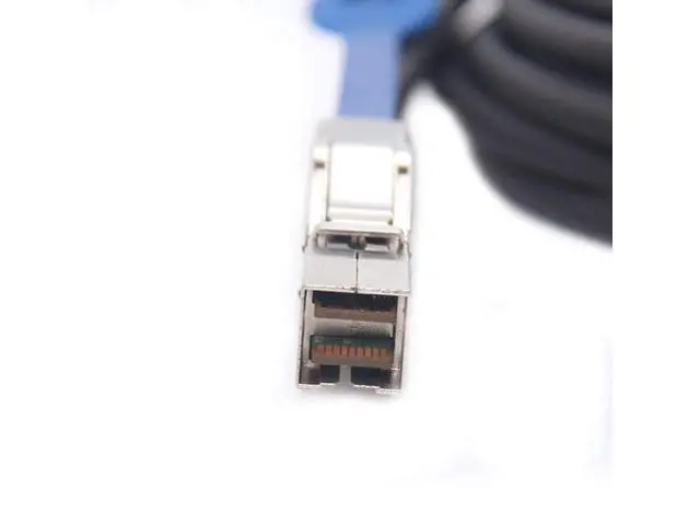 Alt view image 6 of 6 - 12G Mini SAS HD SFF-8644 to SFF-8644 Cable for NVMe Enclosure/Storage Array, SAN & JBOD Compatibility, 100-Ohm, 2-m(6.6ft), 2-Pack
