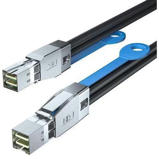 Main image of 12G Mini SAS HD SFF-8644 to SFF-8644 Cable for NVMe Enclosure/Storage Array, SAN & JBOD Compatibility, 100-Ohm, 5-m(16.5ft)
