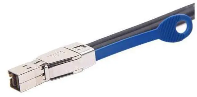 Alt view image 2 of 5 - 12G Mini SAS HD SFF-8644 to SFF-8644 Cable for NVMe Enclosure/Storage Array, SAN & JBOD Compatibility, 100-Ohm, 5-m(16.5ft)
