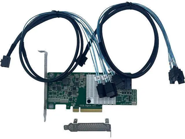 Alt view image 2 of 6 - SAS 9300-8i LSI SAS3008 8-Port 12Gb PCIe IT Mode ZFS FreeNAS unRAID RAID Expander+2*SFF-8643 SATA Cable