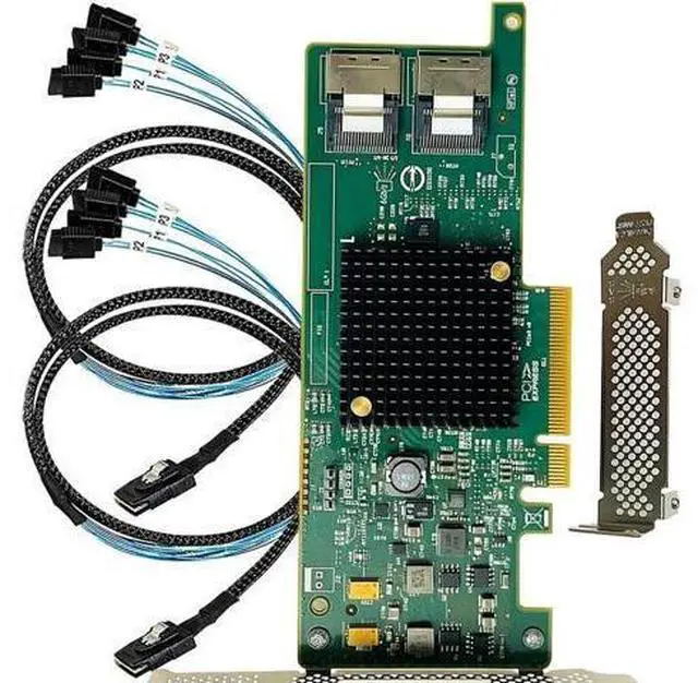 Main image of SAS HBA Card Compatible with LSI 9207-8i IT Mode PCIe SATA Expansion Card, SAS Expander Support, 8-Port 6Gbps PCIe 3.0 x8, HBA Controller with 2 SFF-8087 to 4× SATA Cables,ZFS TrueNAS unRAID NAS