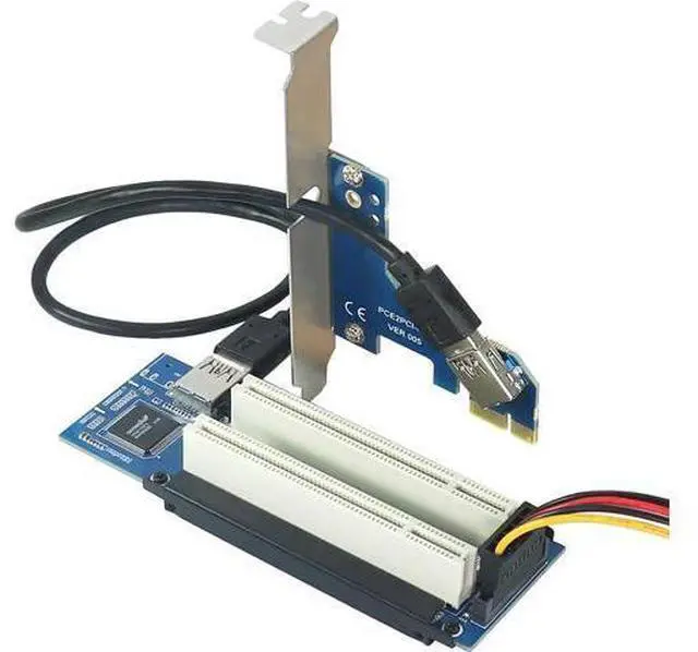 Main image of PCIe to PCI Adapter | x1 to LegaPCI Converter with USB 3.0 Cable | Desktop Audio Interface Expansion