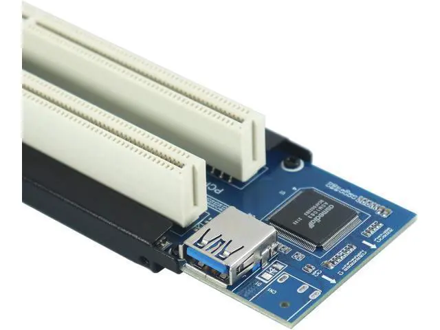 Alt view image 6 of 7 - PCIe to PCI Adapter | x1 to LegaPCI Converter with USB 3.0 Cable | Desktop Audio Interface Expansion
