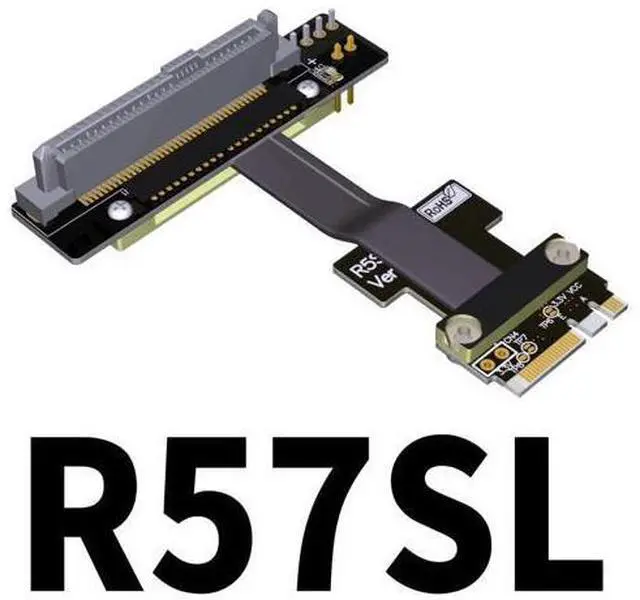 Main image of QJJ M.2 Key A.E. to U.2 NVMe SSD Extension Cable (50cm, R57SL)