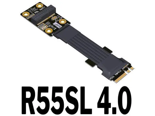 Alt view image 2 of 3 - M.2 Key A.E. 4.0 Extension Cable for M.2 WiFi Card GPU Extension Cable (40cm, R55SL 4.0)