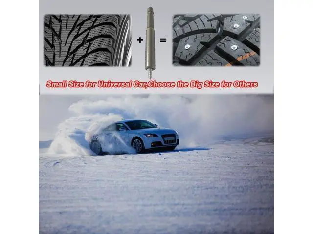 Alt view image 4 of 5 - 12mm Carbide Screw Tire Studs Snow Spikes Anti-Slip/Anti-ice for Car/Snowmobile/Tractor/ATV/UTV/MO-TOrcycle/Short Lug/Bicycles/Shoes with Installation Tool - Pack of 200