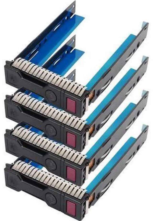 Main image of 4-Pack Hard Drive Tray Caddy 3.5 SSD Caddy 651314-001 Hard Drive Bracket Compatible with H-P ProLiant BL460c BL465c BL660c DL160 DL360e DL380p DL560 ML350p Gen8 BL460c DL180 DL360 DL380 ML350 Gen9