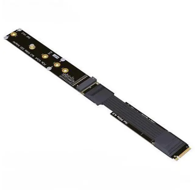 Main image of QJJ 4.0 M.2 Key-M NVMe 180 Degree Splint Vertical Extension Cables (50cm, R44SF 4.0)