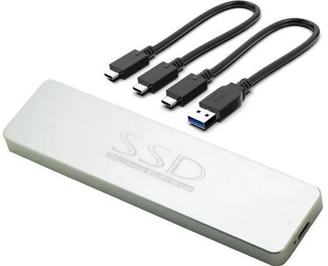 Main image of USB 3.2 External Case,USB Type C Enclosure,Compatible with 28Pin MacBook Air(Mid 2013-2016) and PRO(Late 2013 - Mid 2015) SSD,Support nVME with ST-NGFF2013 (Silver)