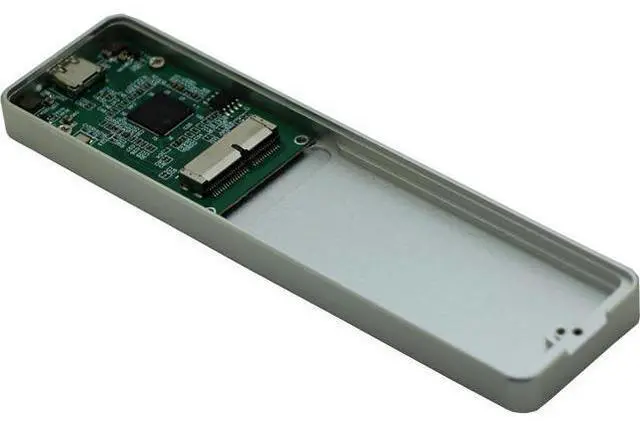 Alt view image 4 of 7 - USB 3.2 External Case,USB Type C Enclosure,Compatible with 28Pin MacBook Air(Mid 2013-2016) and PRO(Late 2013 - Mid 2015) SSD,Support nVME with ST-NGFF2013 (Silver)