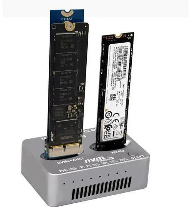 Main image of M2 NVMe Duplicator,USB C nVME Dual-Bay Offline Cloner With 28pin Mac SSD Card, Compatible With MacBook Air Imac (Mid 2013-2016) and PRO(Late 2013 - Mid 2015) SSD Enclosure(Need Extra AC/PD PW)