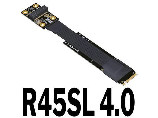 Alt view image 2 of 3 - M.2 NVME Key M to M.2 WiFi Key A.E Extension Cable 4.0 (50cm, R45SL 4.0)