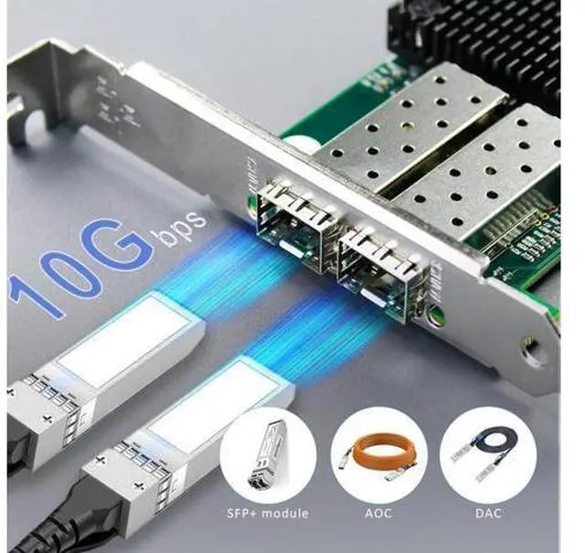 Alt view image 3 of 6 - GLOTRENDS ST7286 Dual Port 10GbE SFP+ PCIe 3.0 x8 Network Adapter Card, Mellanox ConnectX-3, RDMA (RoCE), for Server & Storage