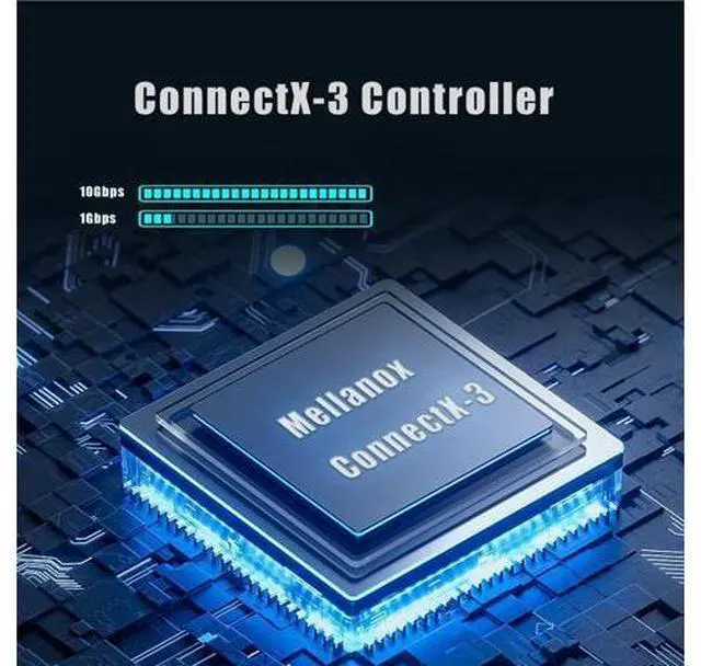 Alt view image 4 of 6 - GLOTRENDS ST7286 Dual Port 10GbE SFP+ PCIe 3.0 x8 Network Adapter Card, Mellanox ConnectX-3, RDMA (RoCE), for Server & Storage