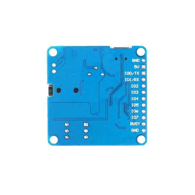Alt view image 5 of 6 - DY-SV8F Voice Playback Module MP3 Player Music Board One on One Trigger Serial Adapter Control Playback Module Micro USB UART I/O Voice Broadcast Function Amplifier Board