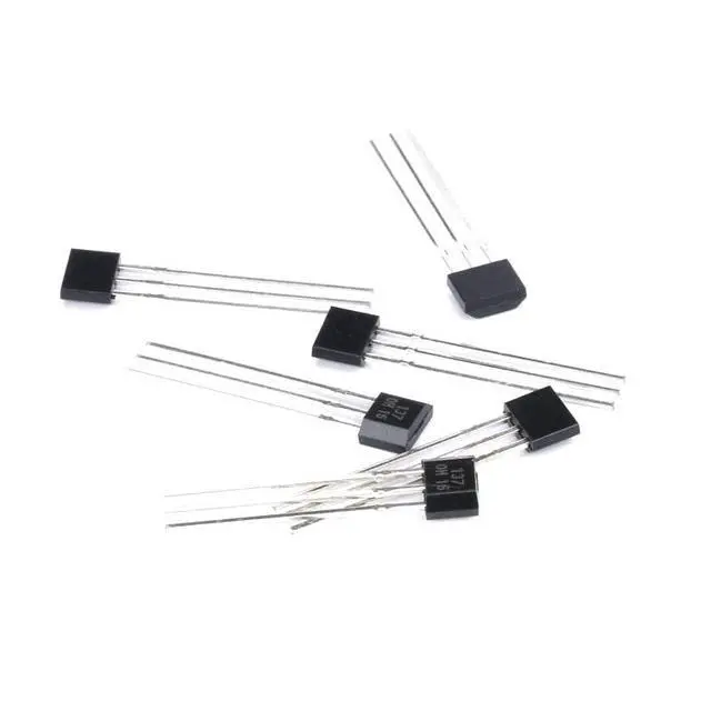 Alt view image 2 of 5 - 20Pcs OH137 Unipolar Hall Effect Sensor for Highly Sensitive Instruments TO-92S 3Pin 4.5-24V 25mA Reverse Polarity Protection Hall Switch IC