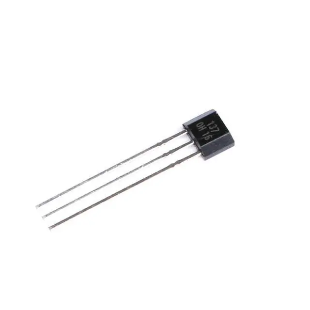 Alt view image 3 of 5 - 20Pcs OH137 Unipolar Hall Effect Sensor for Highly Sensitive Instruments TO-92S 3Pin 4.5-24V 25mA Reverse Polarity Protection Hall Switch IC
