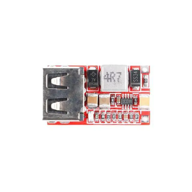 Alt view image 3 of 6 - 5pcs DC-DC Buck Step Down Converter 6-24V to 5V 3A USB Step Down Module Efficiency 97.5% Power Adapter for Car Power USB Mobile Phone Charger