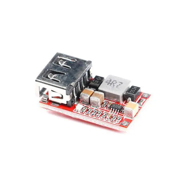 Alt view image 2 of 6 - 5pcs DC-DC Buck Step Down Converter 6-24V to 5V 3A USB Step Down Module Efficiency 97.5% Power Adapter for Car Power USB Mobile Phone Charger