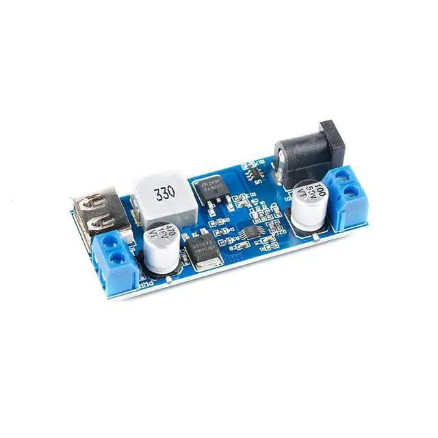 Alt view image 5 of 5 - 2Pcs XY-3606 DC-DC Buck Power Converter 9V-36V to 5V Buck Step Down Voltage Converter LM2596S USB Output DC Connector Input Power Supply Module Board for Charger Car