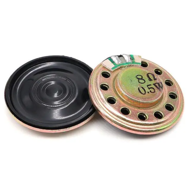 Alt view image 2 of 5 - 10pcs 28mm Iron Shell Speaker 8 0.5W Mylar Round for Toy Horn Driver