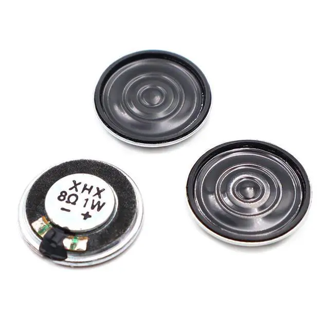Alt view image 5 of 5 - 10pcs 20mm Iron Shell Magnetic Speaker 8 Ohm 1W Round Toy Sound Horn