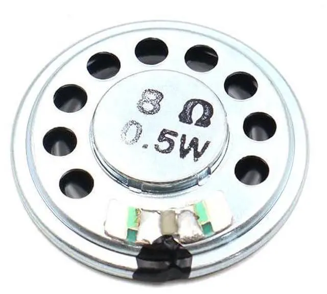 Main image of 10pcs 29mm Iron Shell 8 0.5W Speaker for Toy Electronic Device 4.8mm Thickness