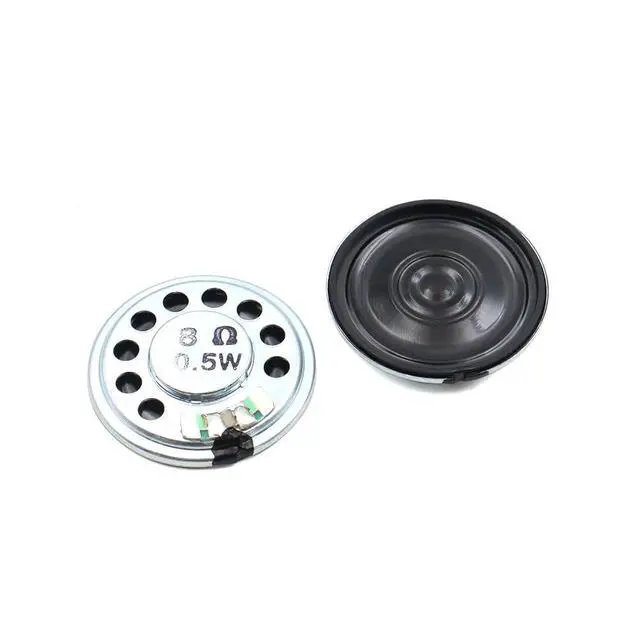 Alt view image 2 of 5 - 10pcs 29mm Iron Shell 8 0.5W Speaker for Toy Electronic Device 4.8mm Thickness