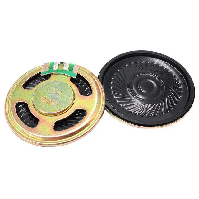 Alt view image 2 of 5 - 10pcs 40mm Iron Shell Magnetic Speaker 8 Ohm 0.5W for Toys Audio Horn Loudspeaker