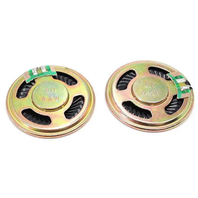 Alt view image 3 of 5 - 10pcs 40mm Iron Shell Magnetic Speaker 8 Ohm 0.5W for Toys Audio Horn Loudspeaker