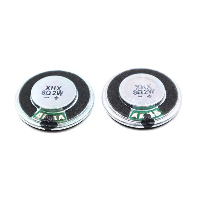 Alt view image 3 of 5 - 10pcs 28mm Iron Shell 8 Ohm 2W Speaker for Toys Small Round Mylar Speaker