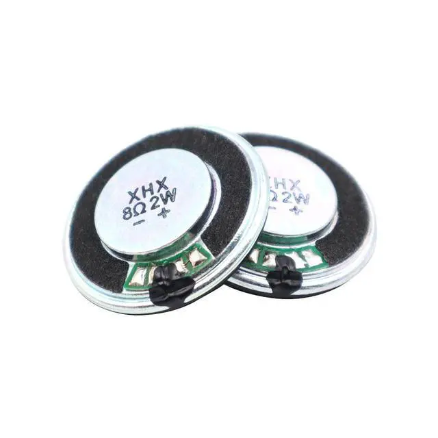 Alt view image 4 of 5 - 10pcs 28mm Iron Shell 8 Ohm 2W Speaker for Toys Small Round Mylar Speaker