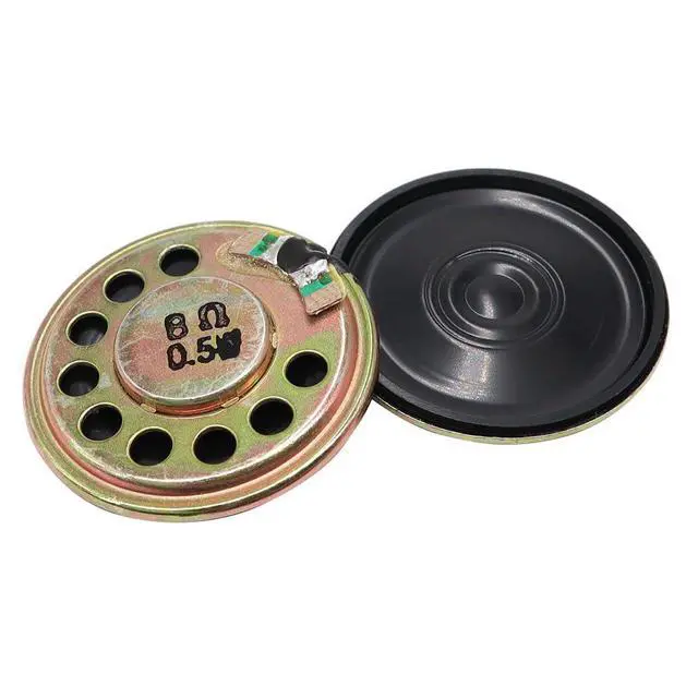 Alt view image 2 of 5 - 10pcs 30mm Iron Shell Magnetic Speaker 8 Ohm 0.5W Compact for Toy Horn Driver