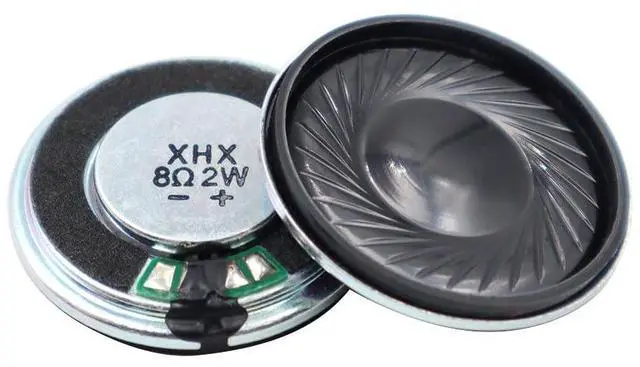 Main image of 10pcs 30mm Iron Shell Magnetic Speaker 8 Ohm 2W Round Toy Audio Component