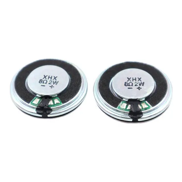 Alt view image 3 of 5 - 10pcs 30mm Iron Shell Magnetic Speaker 8 Ohm 2W Round Toy Audio Component