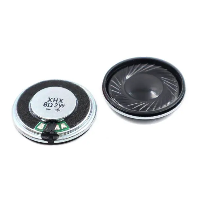 Alt view image 2 of 5 - 10pcs 30mm Iron Shell Magnetic Speaker 8 Ohm 2W Round Toy Audio Component