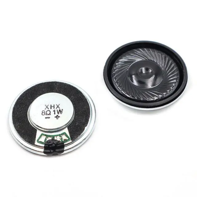 Alt view image 2 of 5 - 10pcs 32mm Iron Shell Internal Magnet Speaker 8 Ohm 1W Mera Round Toy Horn Speaker
