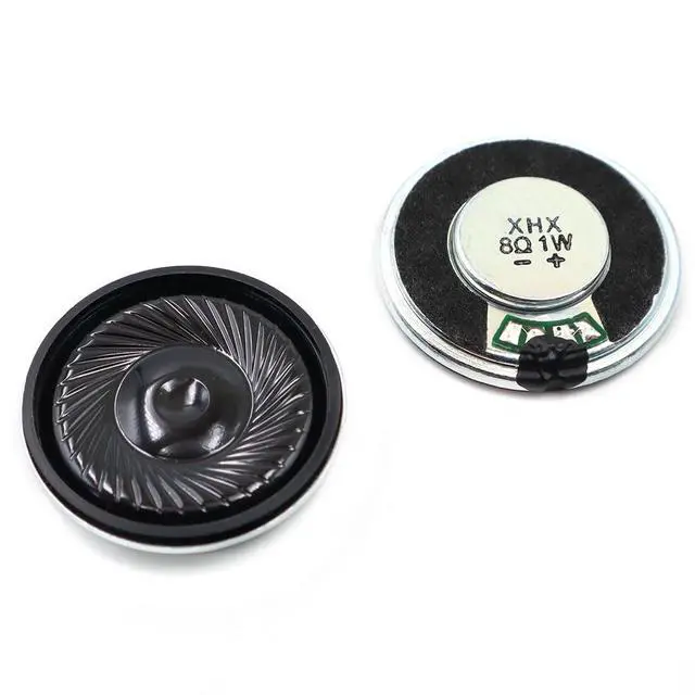 Alt view image 3 of 5 - 10pcs 32mm Iron Shell Internal Magnet Speaker 8 Ohm 1W Mera Round Toy Horn Speaker