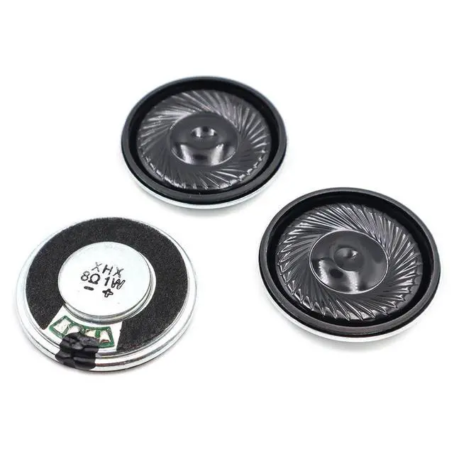 Alt view image 5 of 5 - 10pcs 32mm Iron Shell Internal Magnet Speaker 8 Ohm 1W Mera Round Toy Horn Speaker