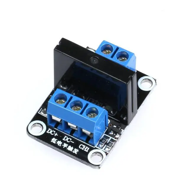 Alt view image 3 of 7 - 1 Channel 5V Low Level Trigger Solid State Relay Module with Fuse, 1 Way 250V 2A for Industrial Control Applications