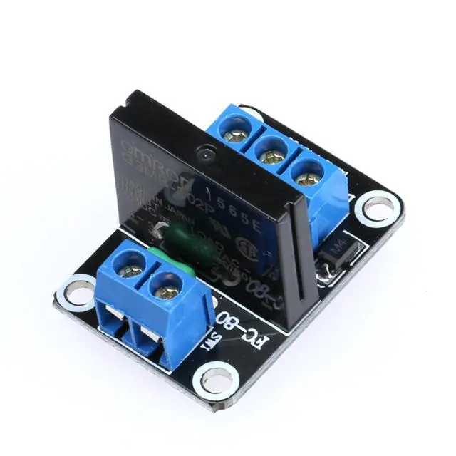 Alt view image 4 of 7 - 1 Channel 5V Low Level Trigger Solid State Relay Module with Fuse, 1 Way 250V 2A for Industrial Control Applications